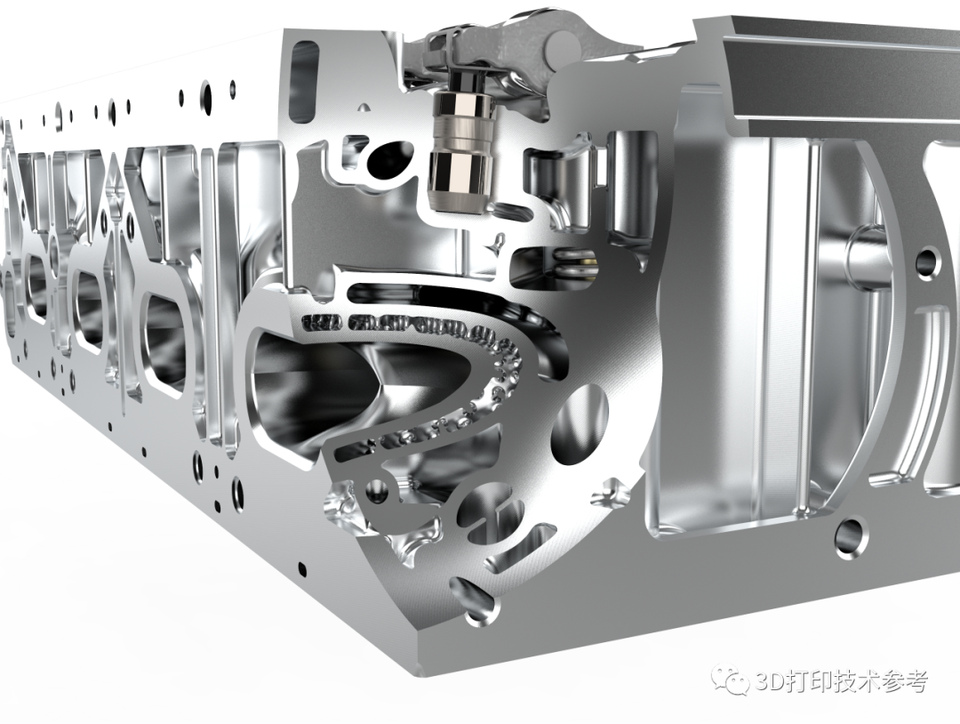 采用3D打印集成制造汽车发动机部件，为现代成熟产品减重21%，提升动力总成效率