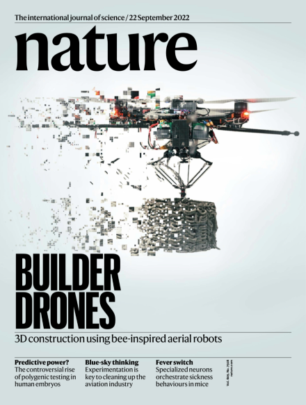 Nature封面文章：采用无人机3D打印空中楼阁